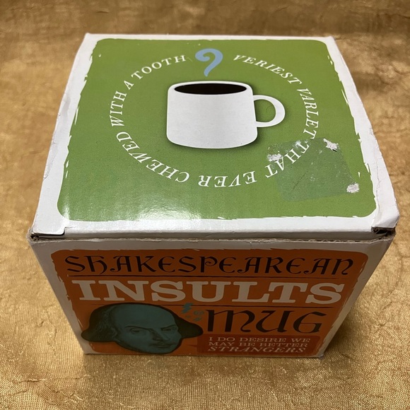Shakespeare Insults Mug By The Unemployed Philosophers Guild Open Box - Picture 6 of 7